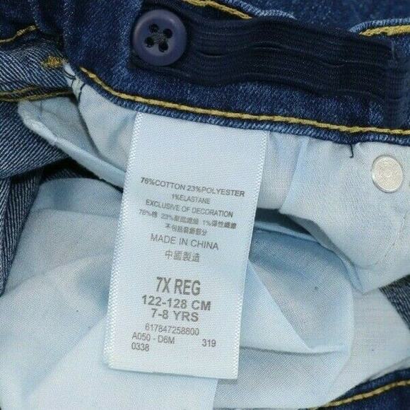 Levi’s 502 Girls Faded denim jeans Sz 7X - Picture 3 of 8